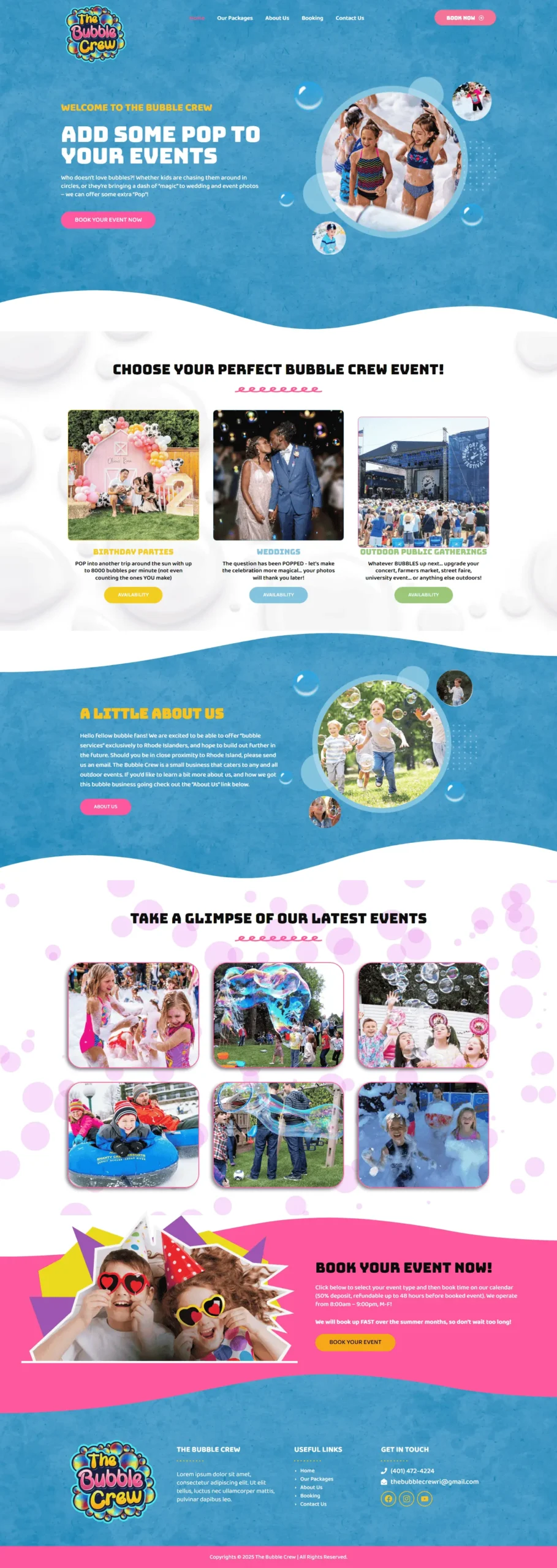 Website Development project: Bubblecrew
