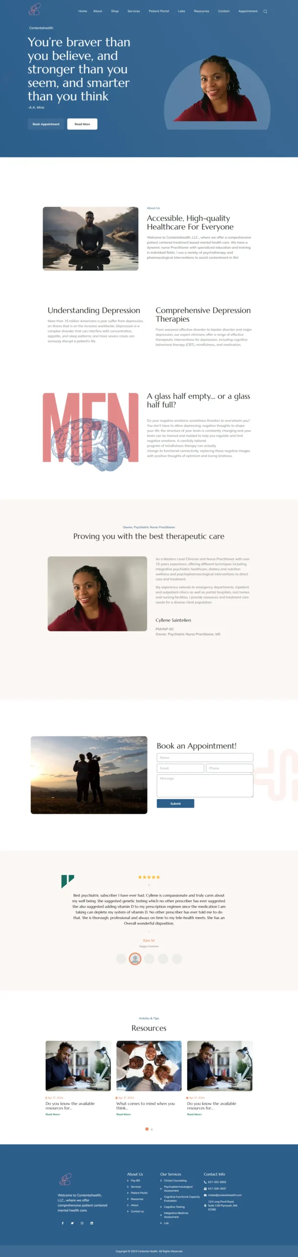 Website Development project: Content A Health Scaled