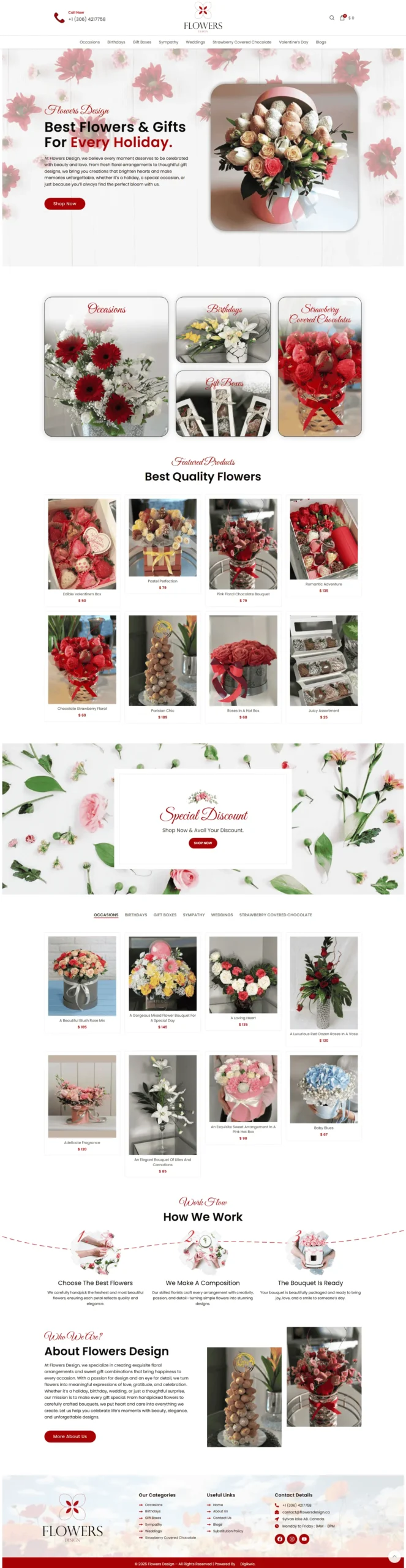 E-commerce Solution project: Flowersdesign
