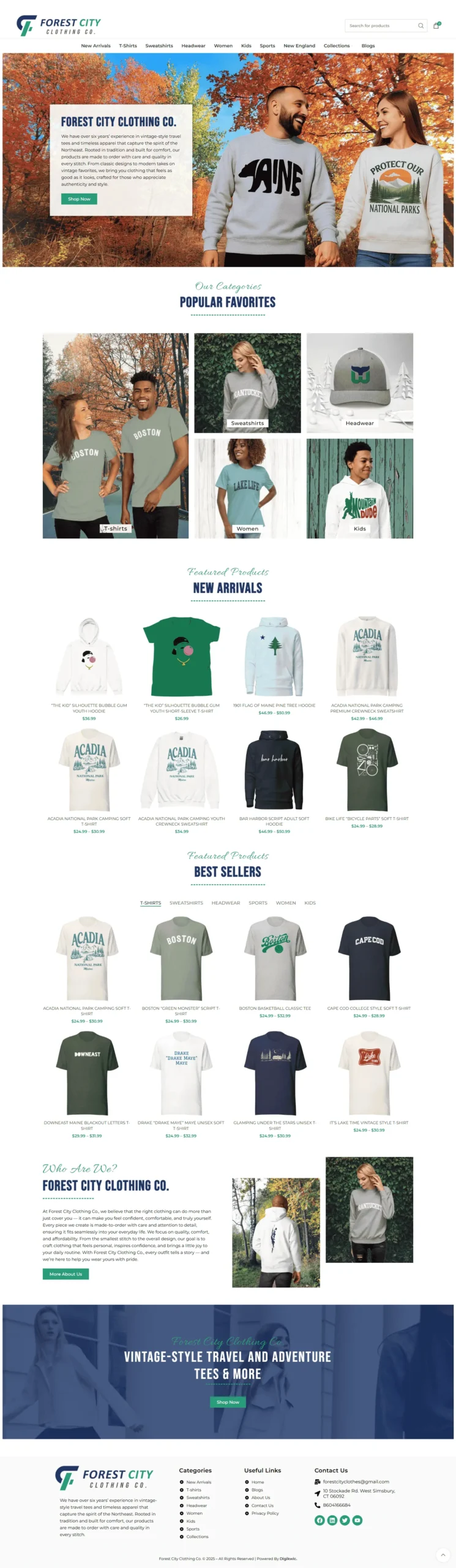 E-commerce Solution project: Forestcityclothing