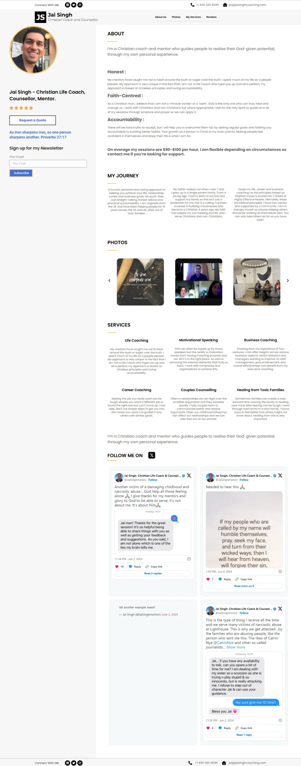 Website Development project: Jaisinghmentor