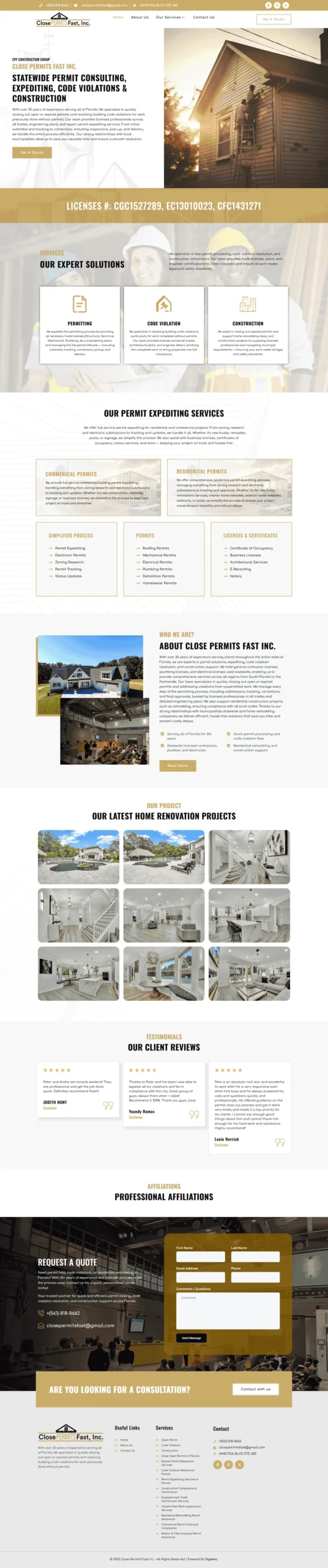 Website Development project: Premits