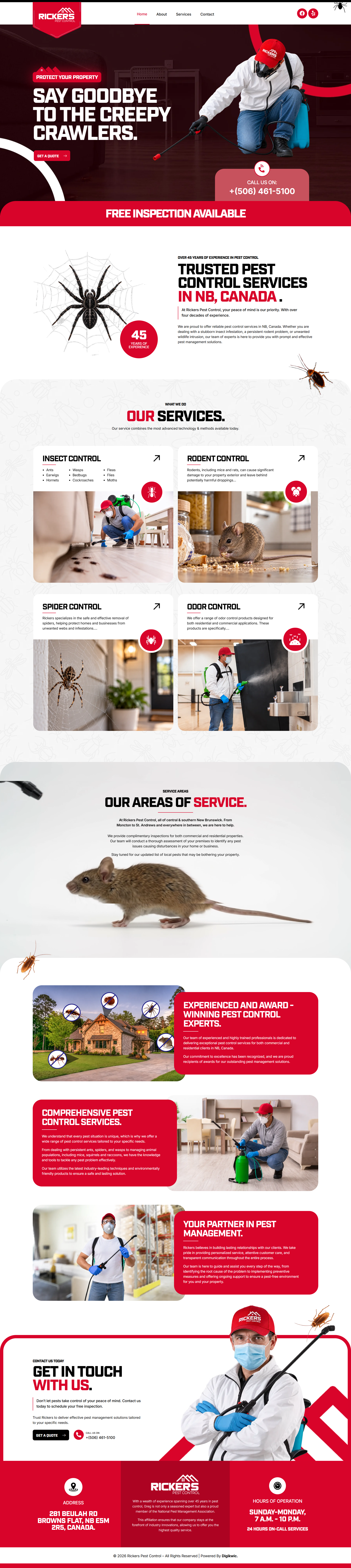 Website Development project: Rickerspestcontrol