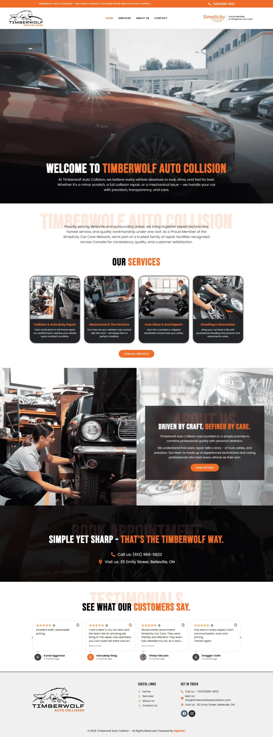 Website Development project: Timberwolf